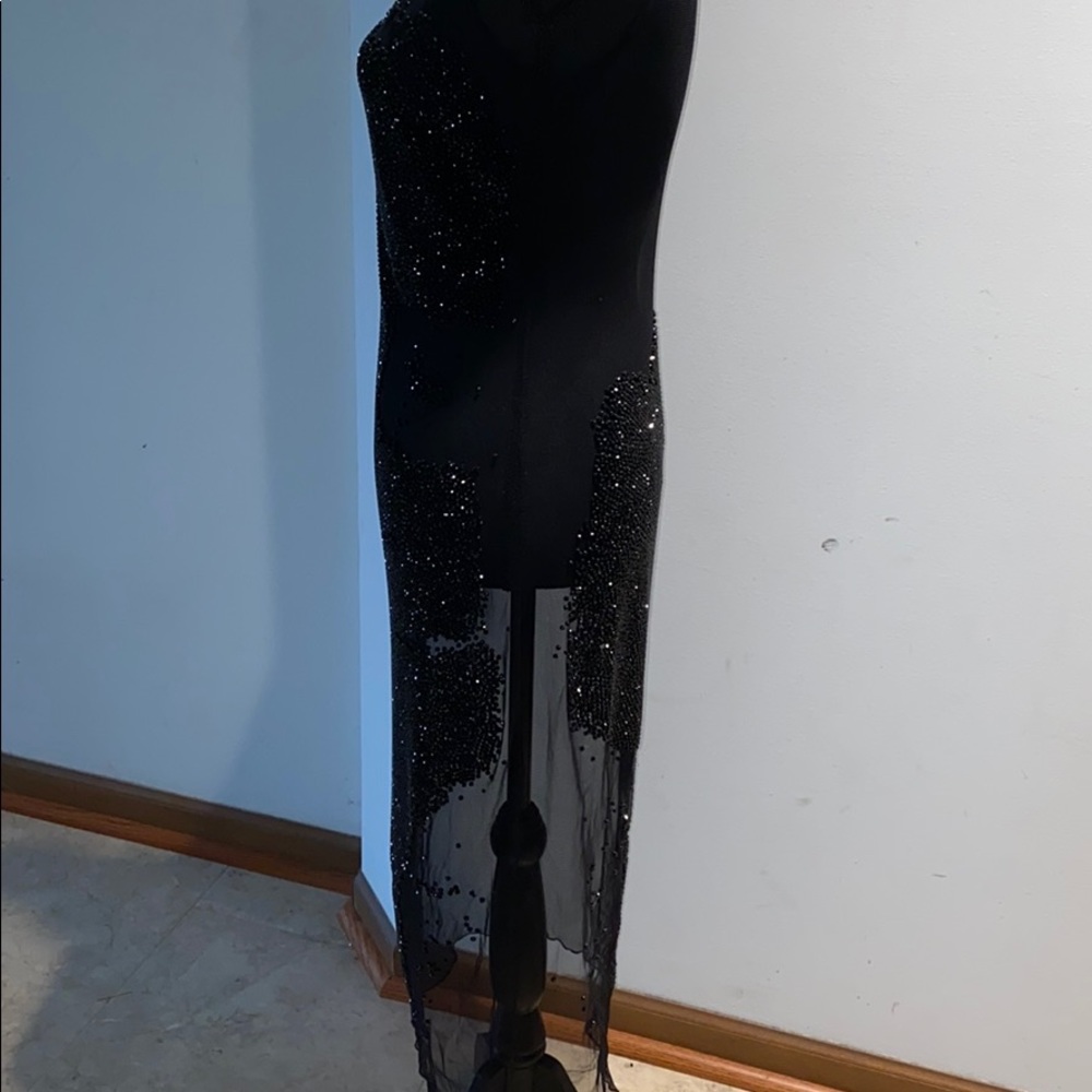 Beaded Sheer Dress - Picture 8 of 14